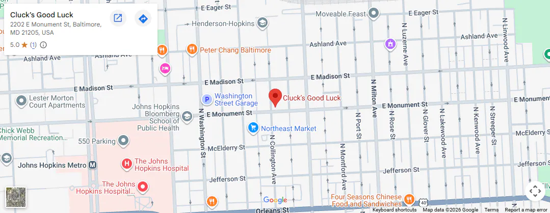 Location, 2202 E Monument St, Baltimore, MD 21205